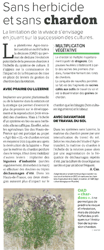 Sans herbicide et sans chardon Sans herbicide et sans chardon