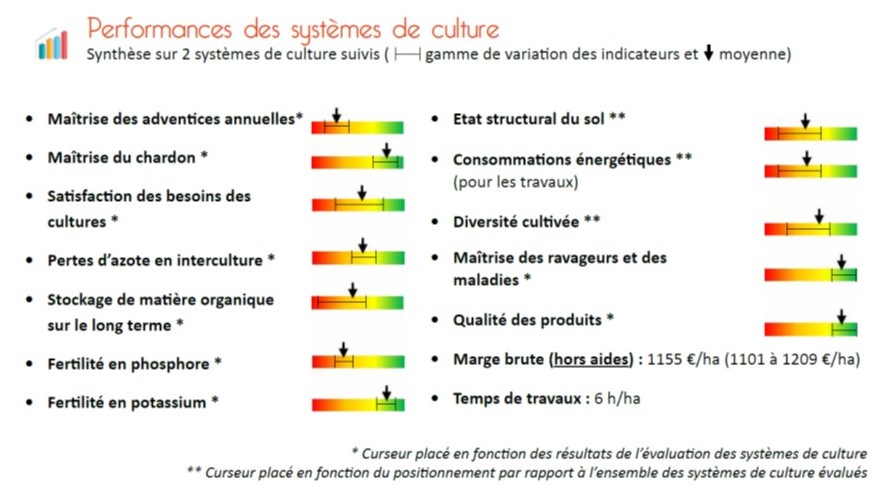Performnaces des systèmes de polyculture sans luzerne