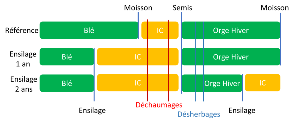 Expérimentation ensilage. Source : Agro-Transfert